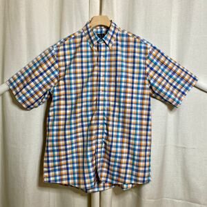 Jos A Bank Plaid Button Up Shirt Mens Large Academia Casual Geek Normcore Preppy